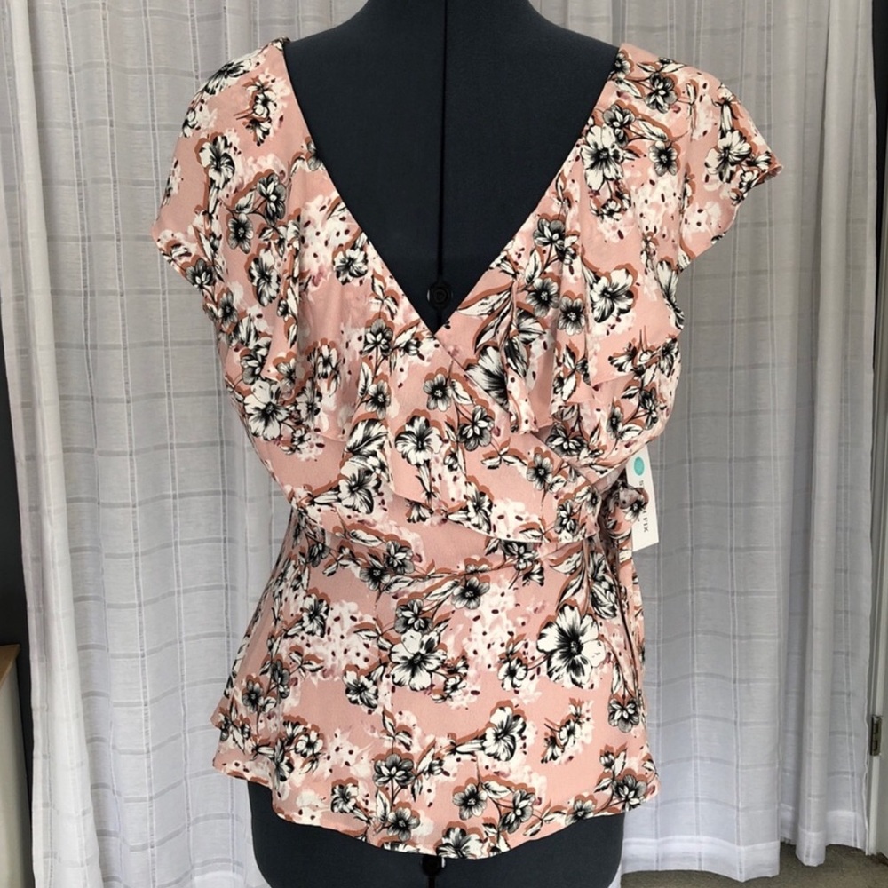 Collective Concepts wrap blouse